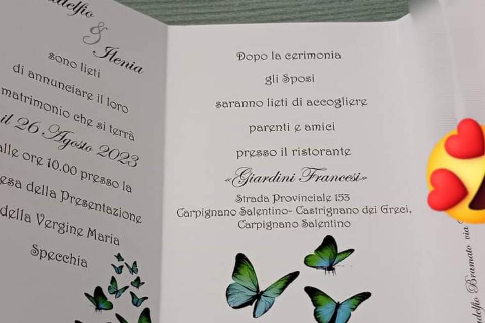 Segnaposto matrimonio