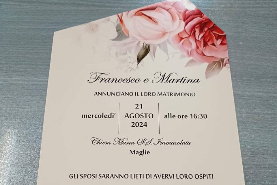 Partecipazione matrimonio