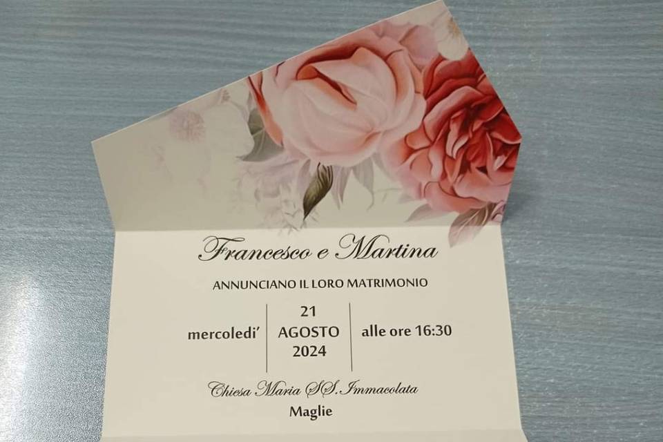 Partecipazione matrimonio