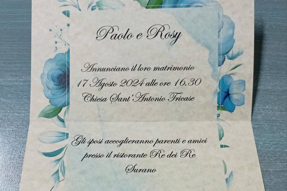 Partecipazione matrimonio