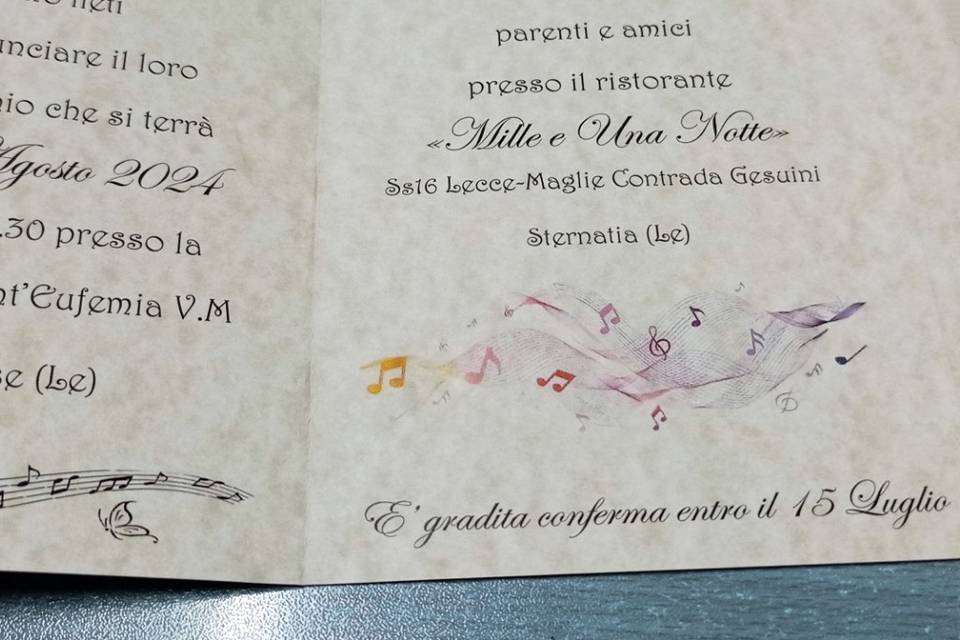 Partecipazione matrimonio