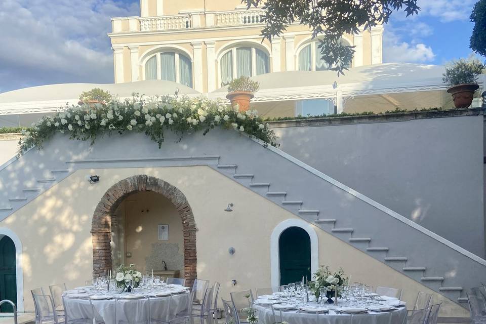 Cena matrimonio piscina