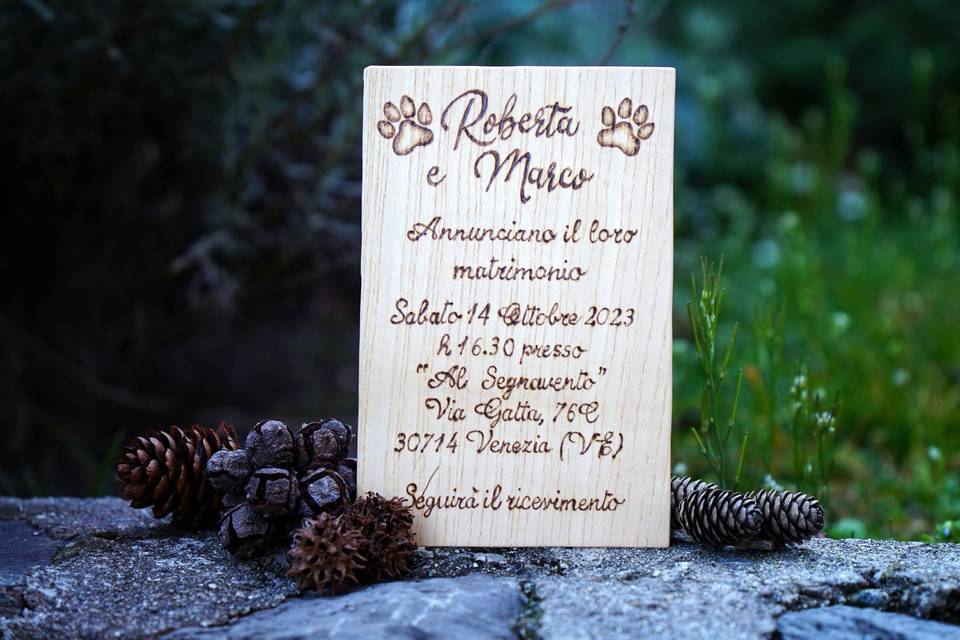 Partecipazione cagnolini zampe