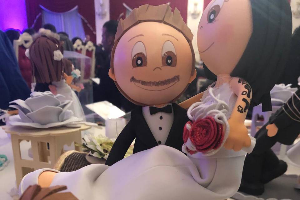 Cake topper con bimbo