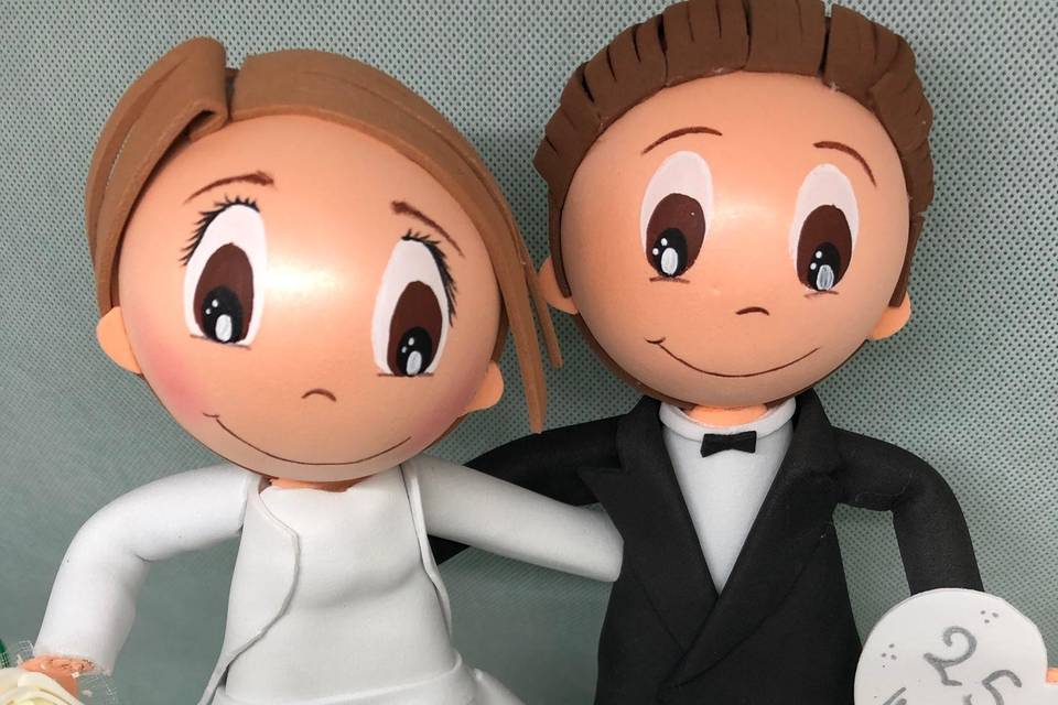 Cake topper con bimbo