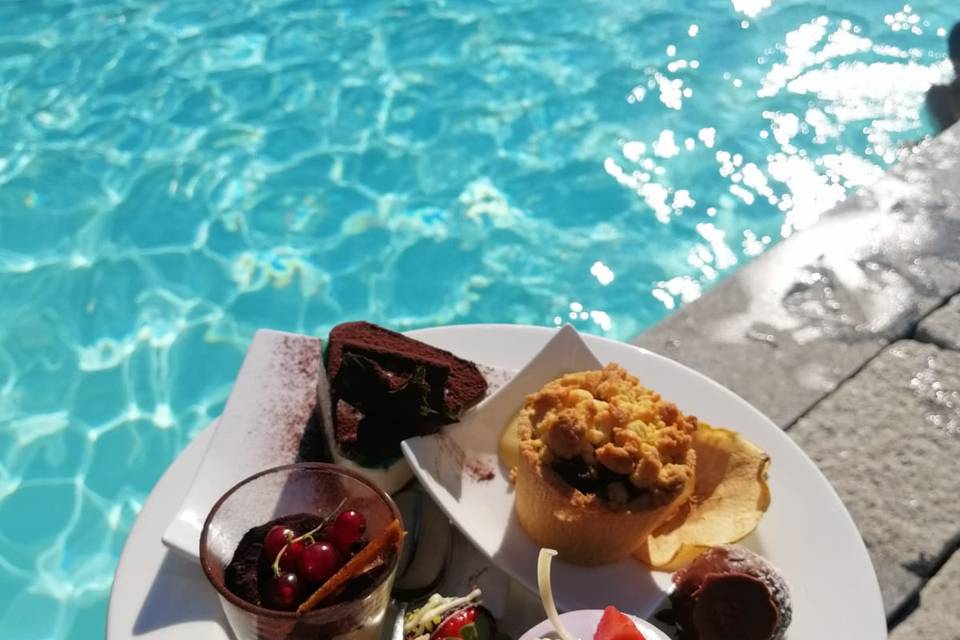 Dessert in piscina