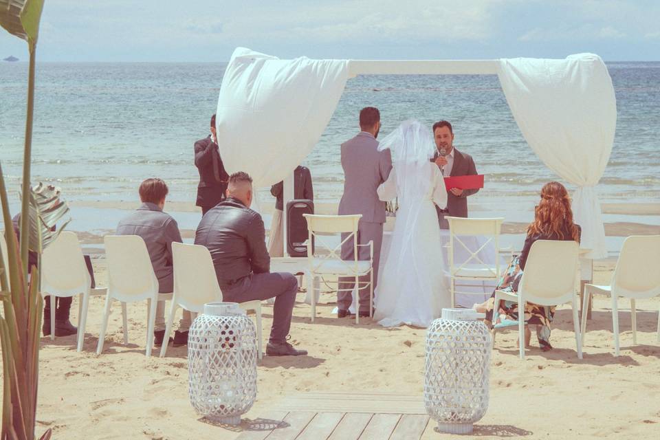 Wedding ceremony on the beach