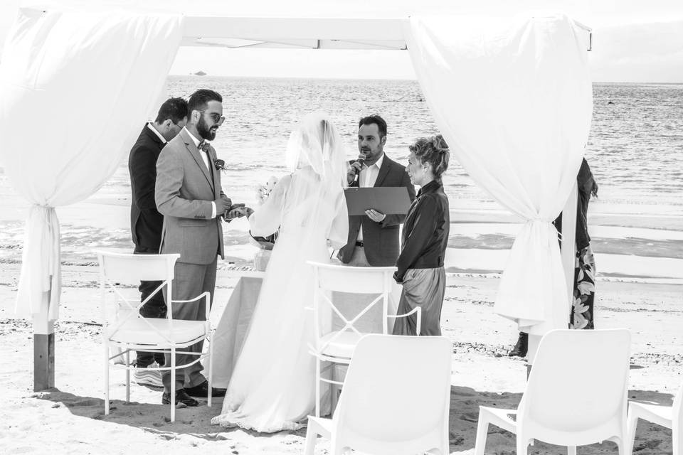 Wedding ceremony on the beach