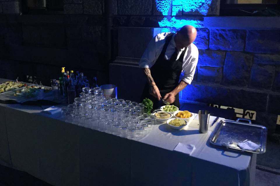 Open bar sotto porticato