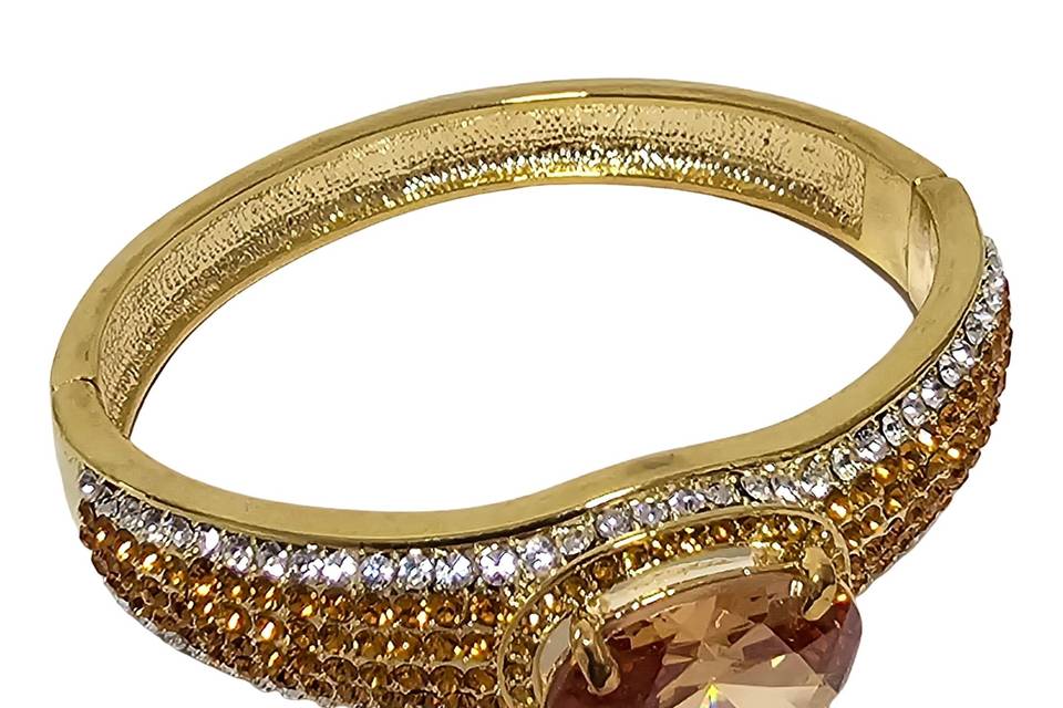 Bracciale oro ambra