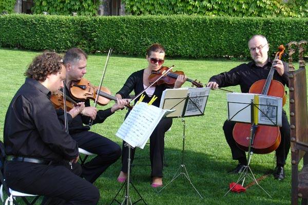 Quartetto d'archi durante il rito civile
