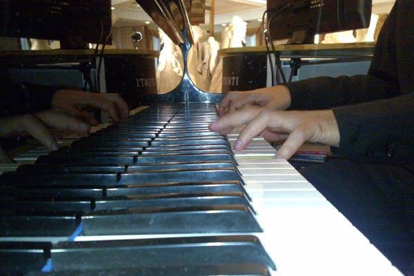 Esibizione al pianoforte