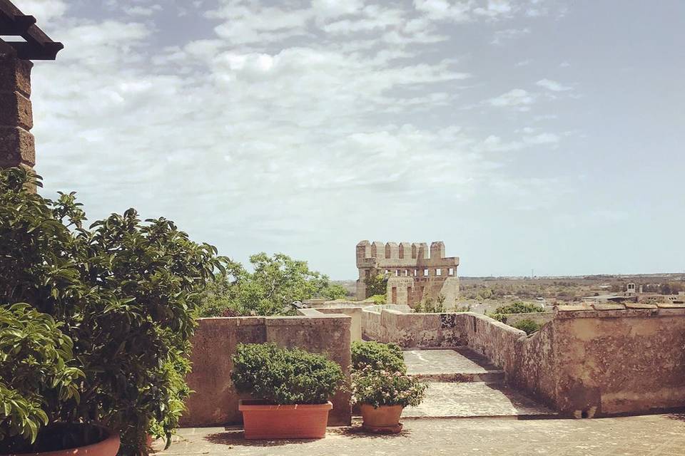 Vista terrazza e camminamento