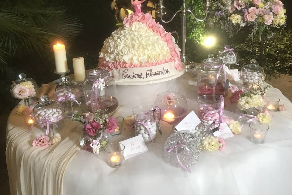 Confettata e torta ricorrenza