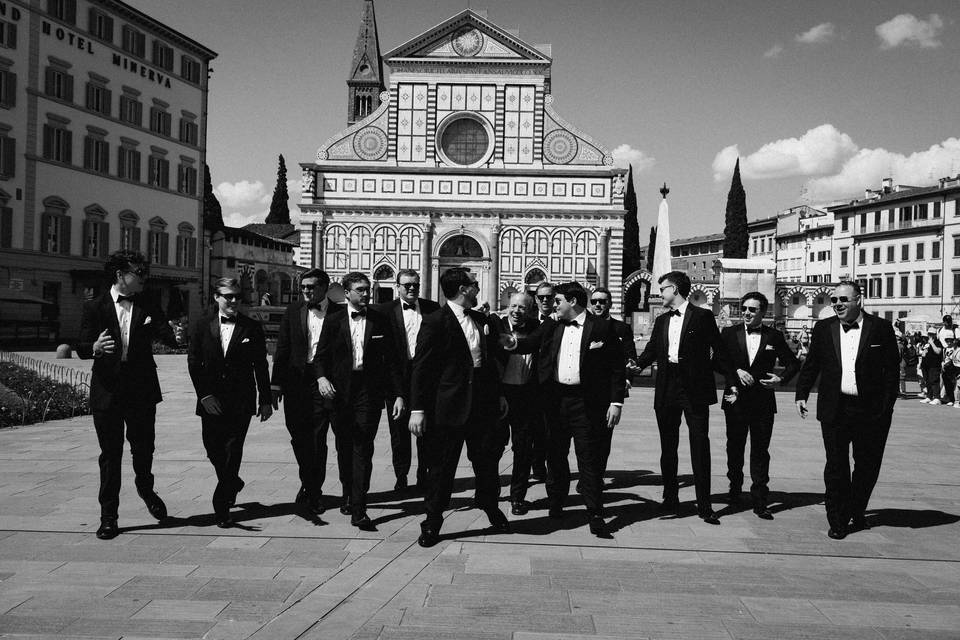 Groom and groomsmen