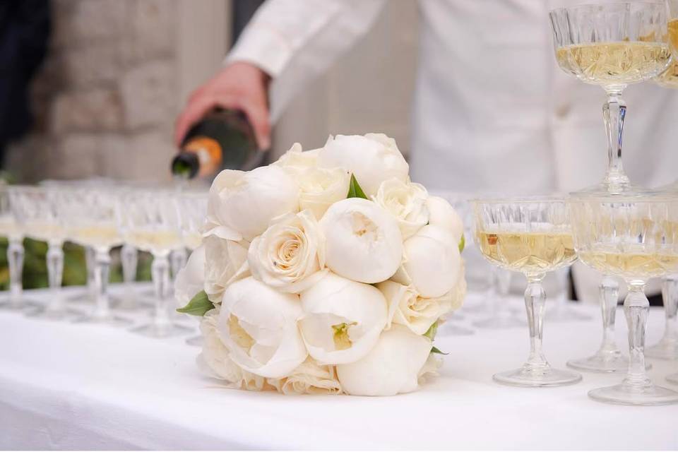 Champagne & bouquet