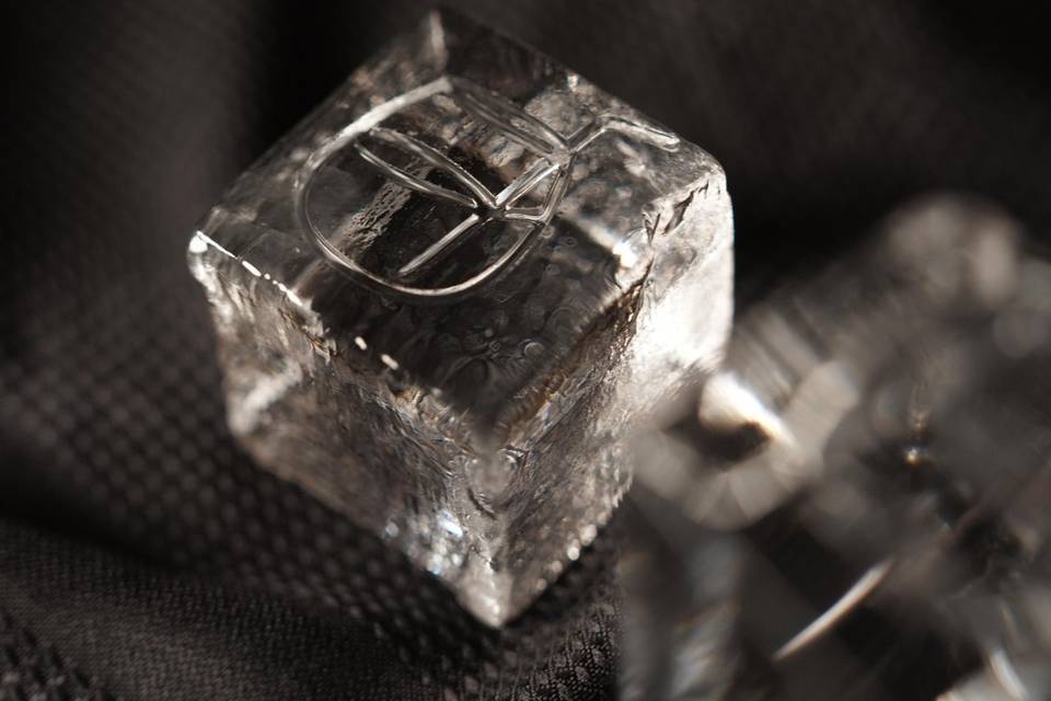 Logo on ice