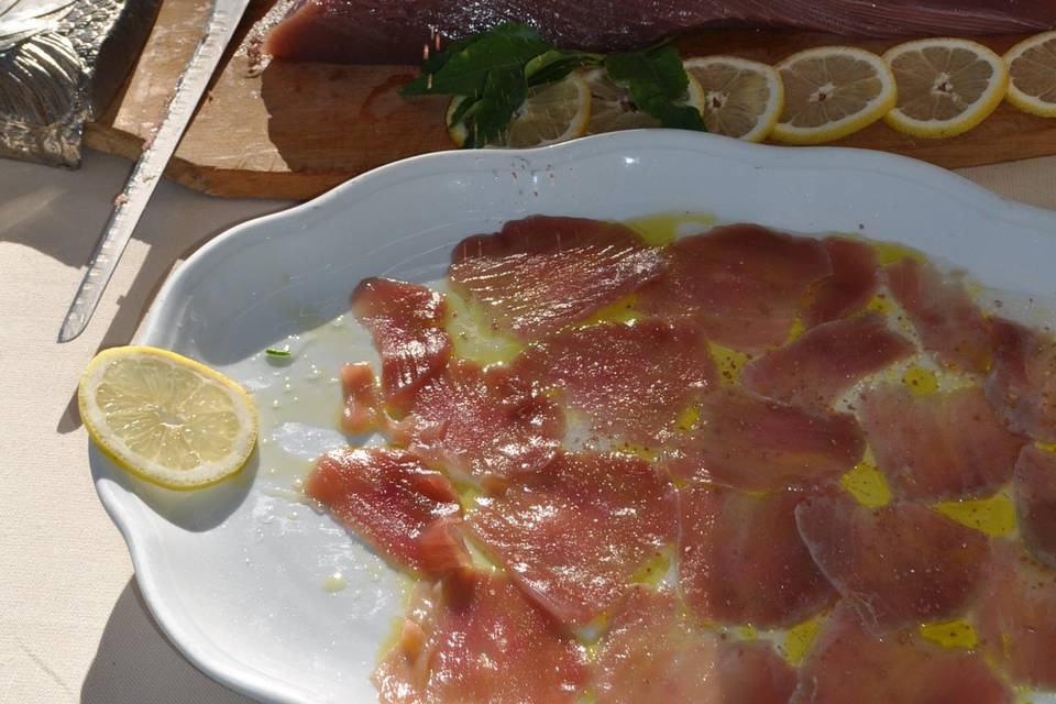 Carpaccio di tonno rosso