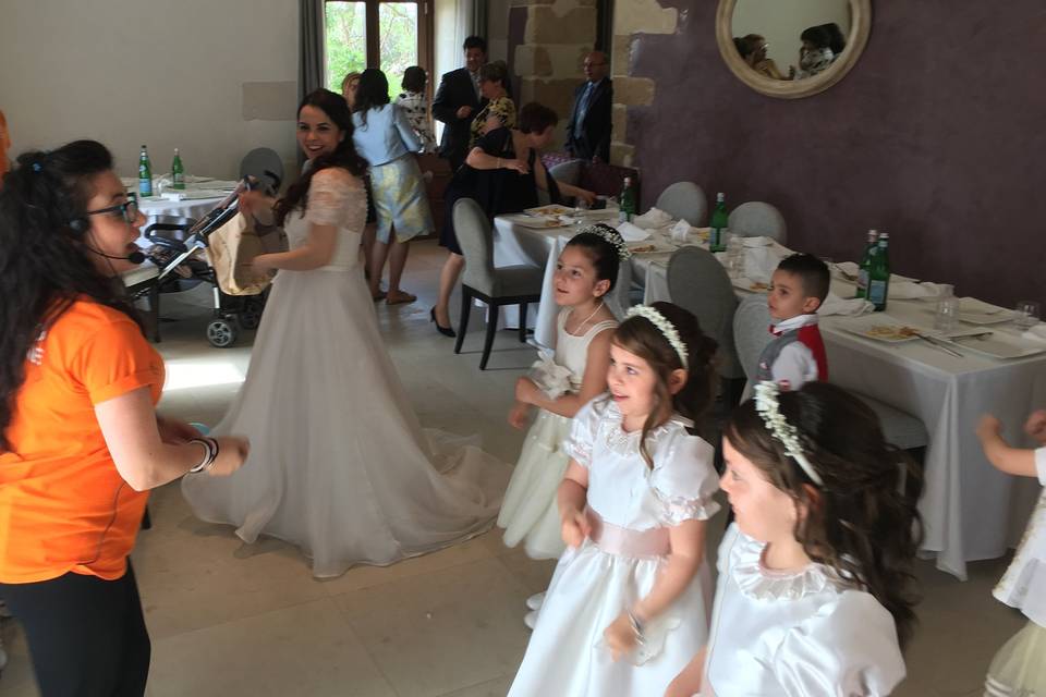 Animazione bimbi con sposa