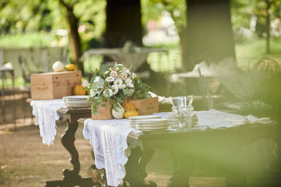 Il buffet in giardino