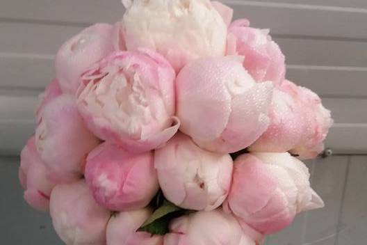 Bouquet sposa peonia