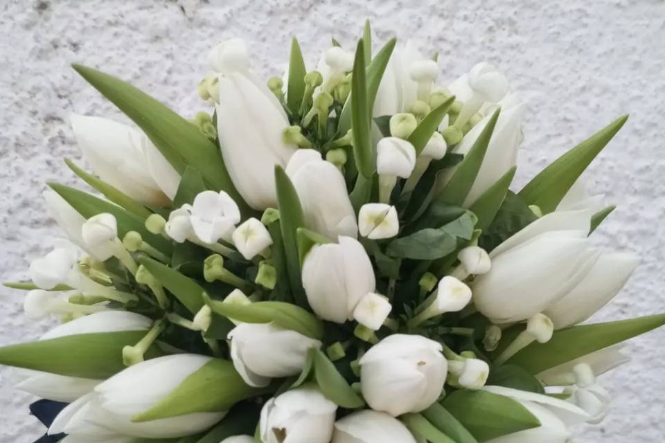 Bouquet sposa con tulipani