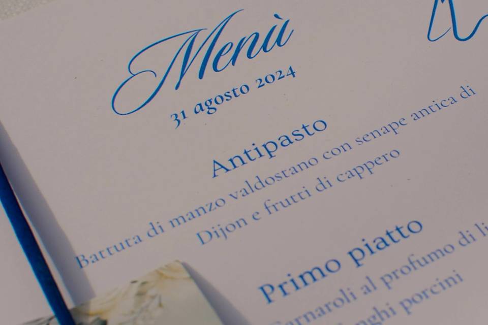 Menu pranzo