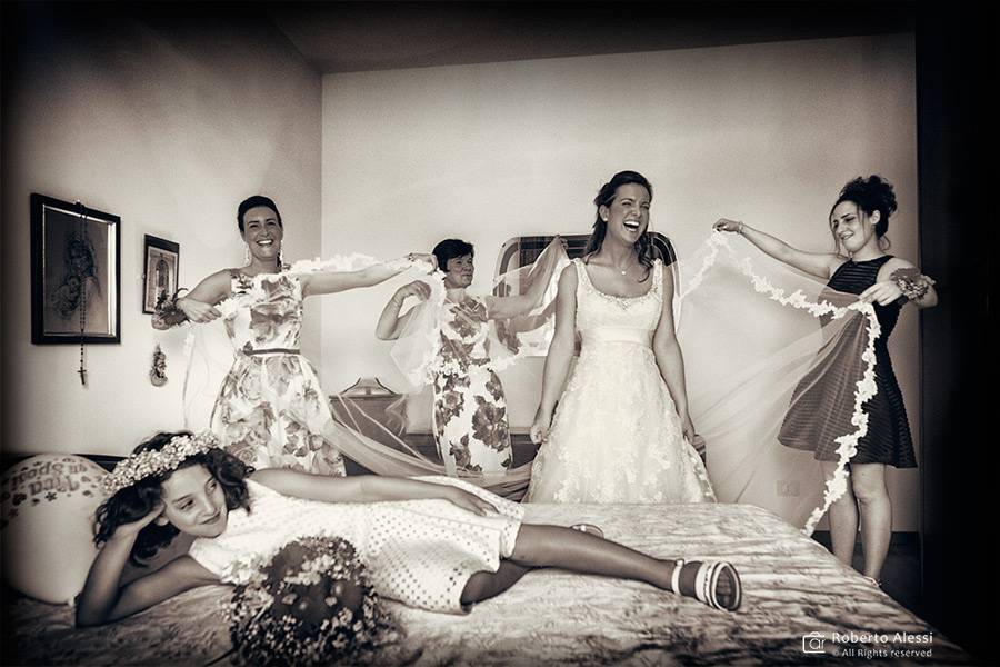 Vestizione sposa