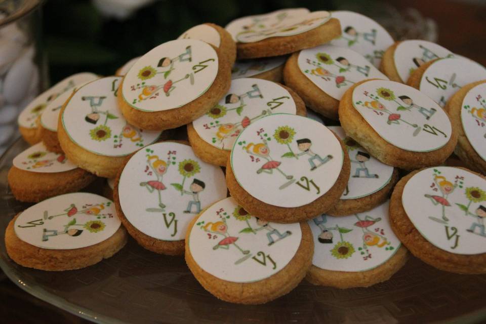 Biscotti stampati per matrimon