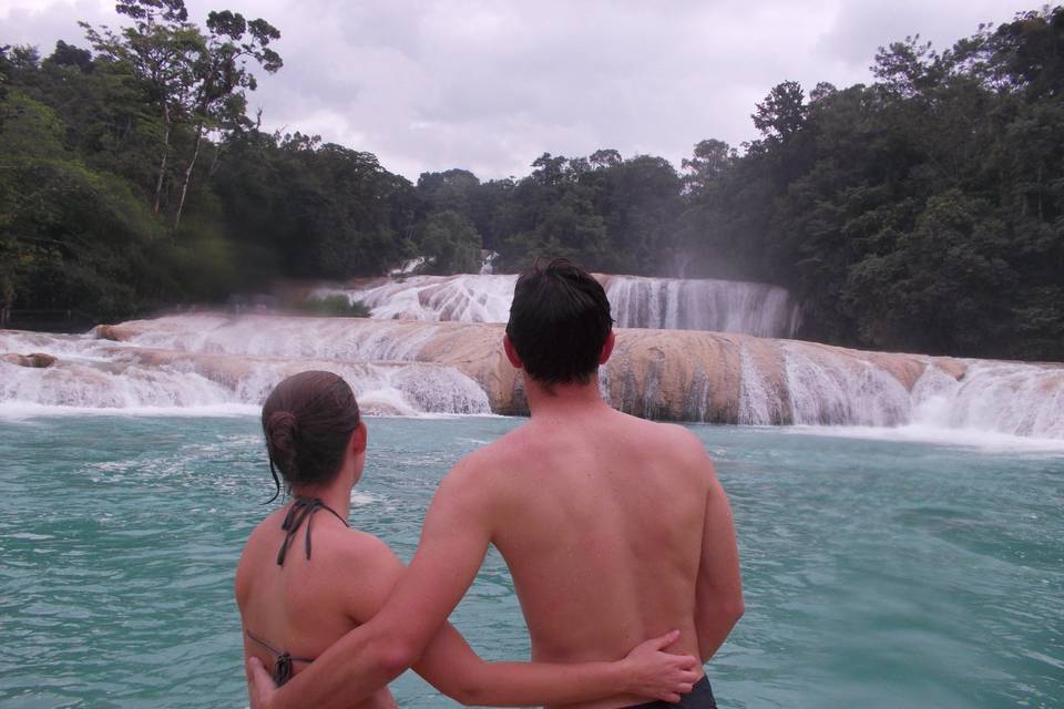 Agua azul Messico