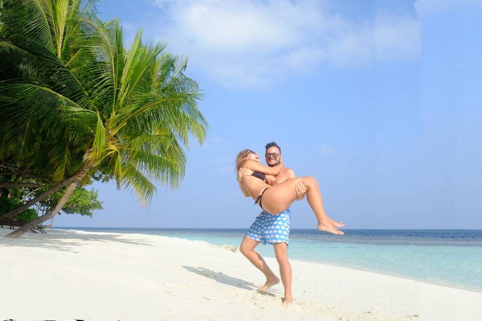 Spiagge bianchissime Maldive