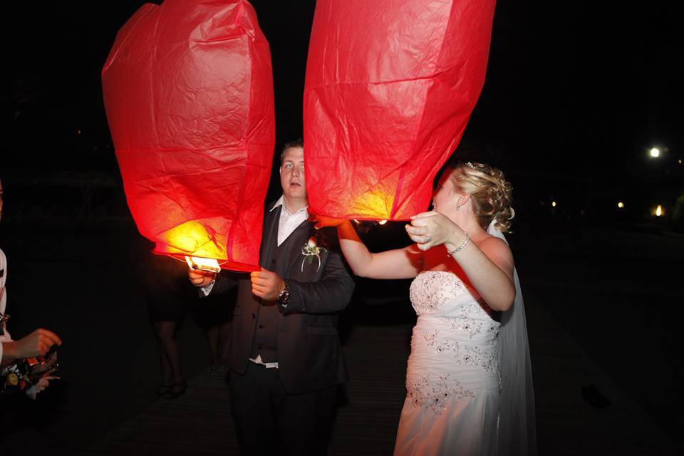 Lanterne volanti matrimonio