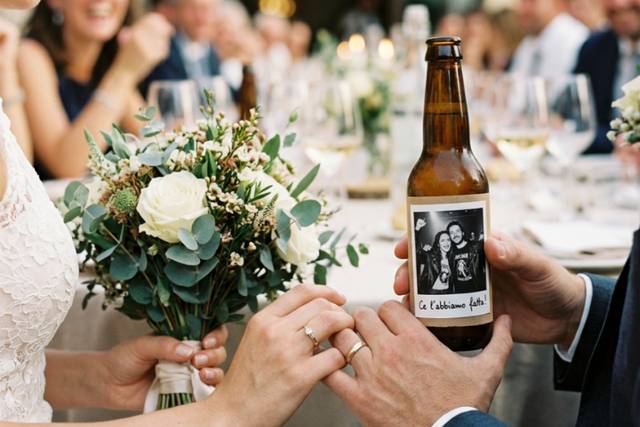 Birra con foto per matrimonio