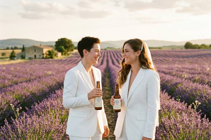 Brindisi matrimonio con birra