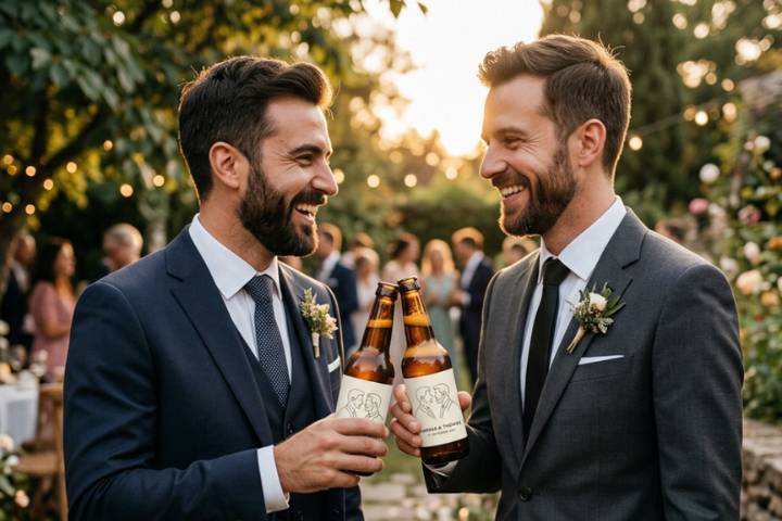 Birra personalizzata sposi