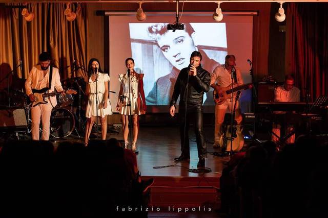 On stage