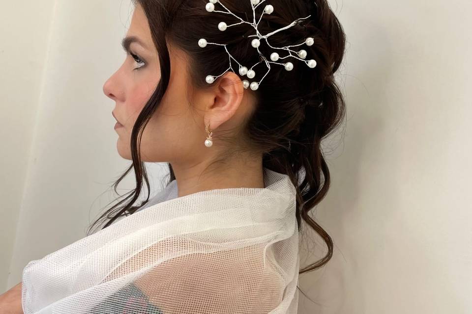 semi raccolto in weave