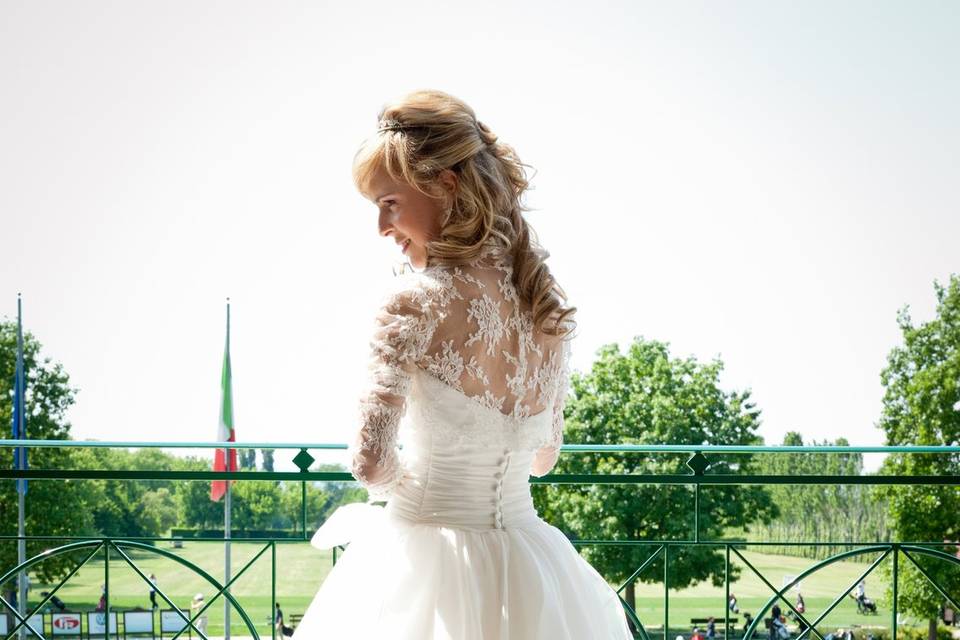 Sposa sul green