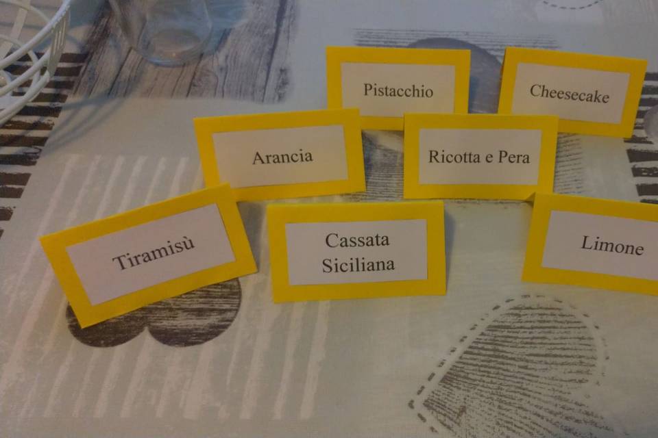 Cartoncini gusto confetti