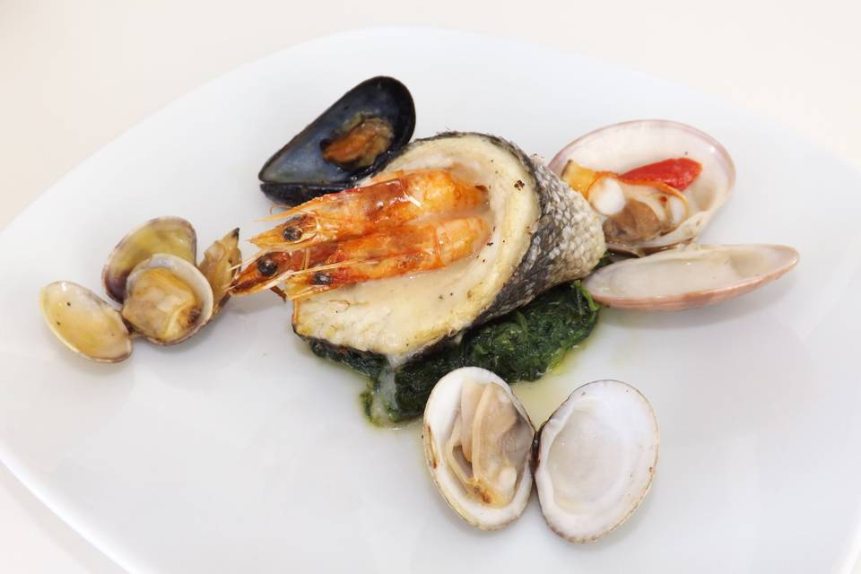 cannelloni con frutti di mare gamberi e datterimo