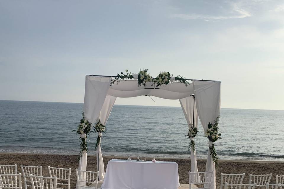 Arrivo sposa da mare