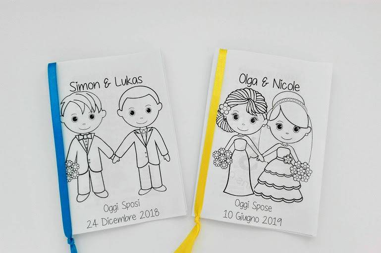 Activity book per matrimonio