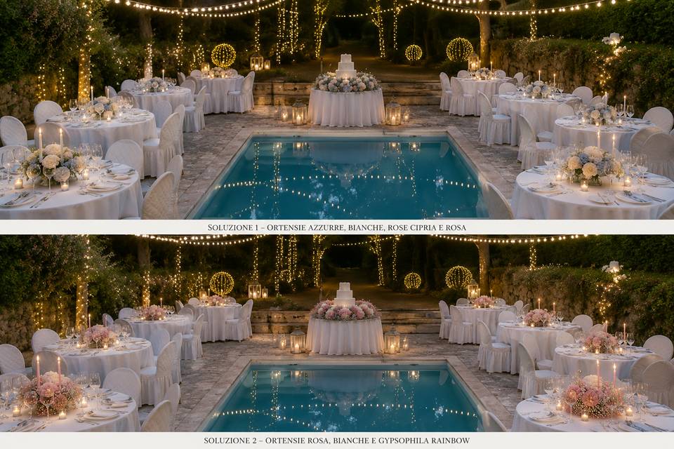 Progetto piscina serale