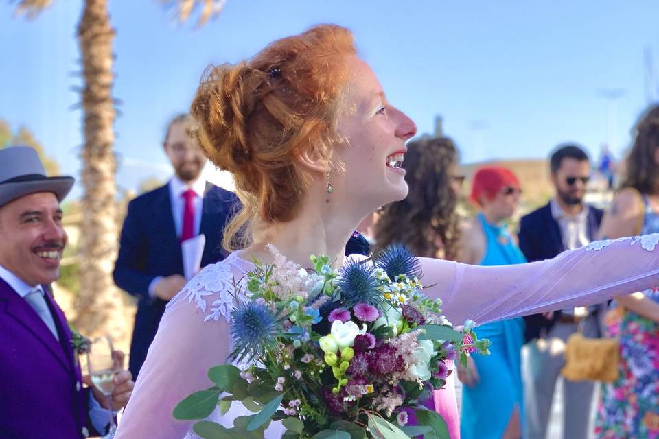 Bouquet con fiori di campo