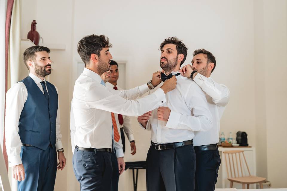 Preparativi della sposo