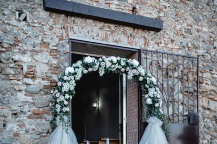 Navata con gypsophila