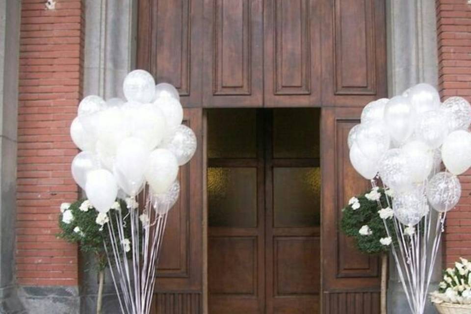 I due bouquet di palloncini