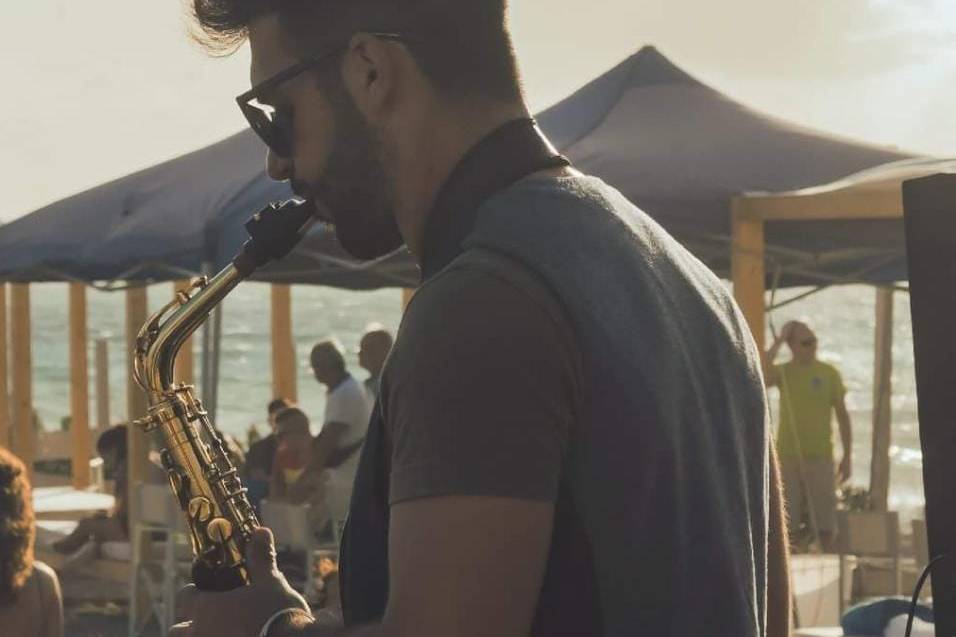 Sax on the beach