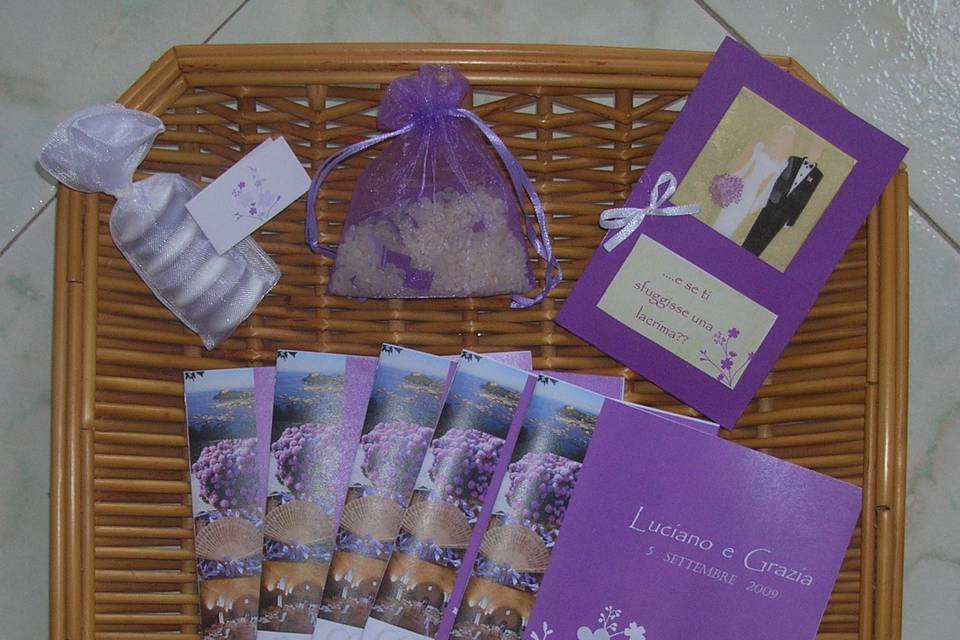 Contenuto delle wedding bags