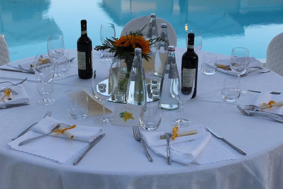 Wedding swimmingpool